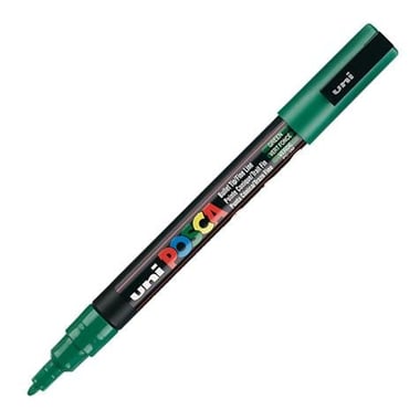 Marqueur Posca - Pointe conique fine - Vert foncé - PC3M