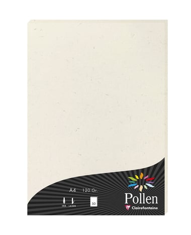 1 étui de 50 feuilles Pollen 210 x 297 mm 120 g - Natura 100 % recyclé
