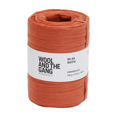 Pelote de fil à crocheter 100% bois - Wool and The Gang - Ra-Ra Raffia - Cinnamon