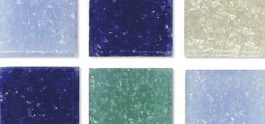 Seau de mosaïque 1 cm - Teintes Bleu -  1 kg - Rayher