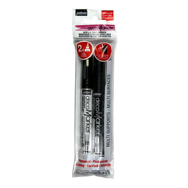 2 feutres Acrylic marqueurs - 1,2 mm - noir et blanc