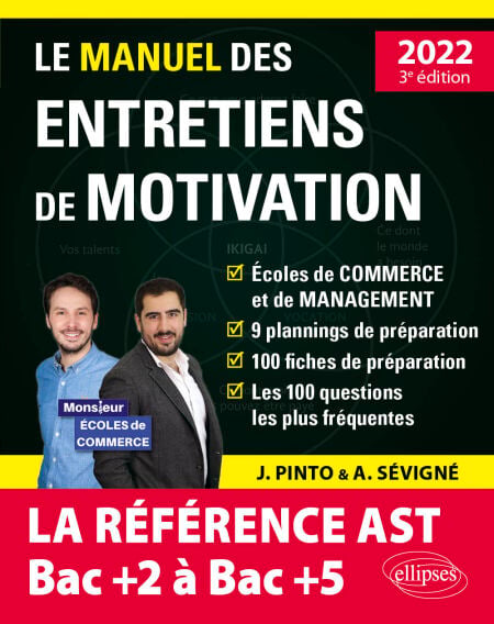 Le Manuel des entretiens de motivation « AST / Admissions Parallèles » - Concours aux écoles de commerce - Édition 2022