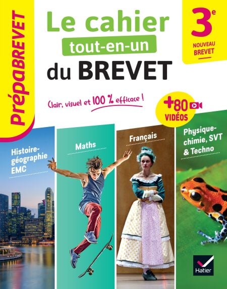 Prépabrevet - Le Cahier Tout-en-un du Brevet - Brevet 2027 - toutes les matières, avec 60 vidéos de révision