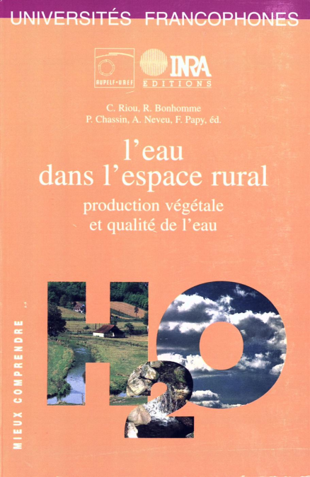 L'eau dans l'espace rural - Production végétale et qualité de l'eau