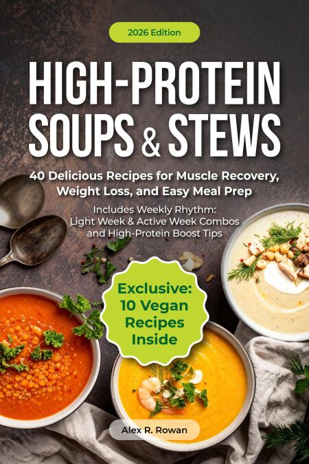 High-Protein Soups &amp; Stews: 40 Delicious Recipes for Muscle Recovery, Weight Loss, and Easy Meal Prep.