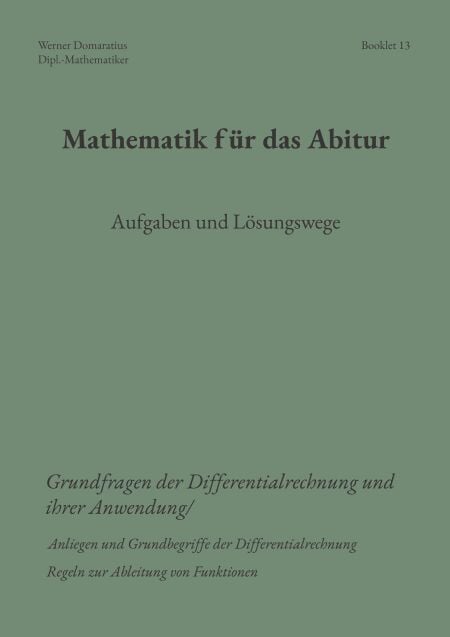 Mathematik für das Abitur - Booklet 13
