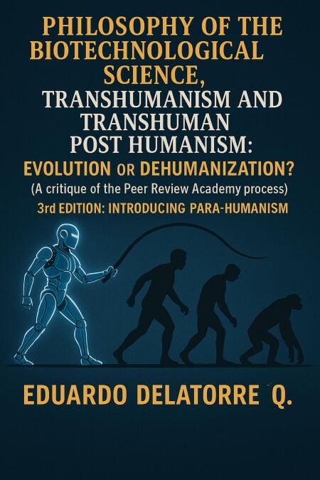 Philosophy of the Biotechnological Science, Transhumanism and Transhuman Post Humanism: Evolution or Dehumanization? (A critique of the Peer Review Academy process) 3rd Edition