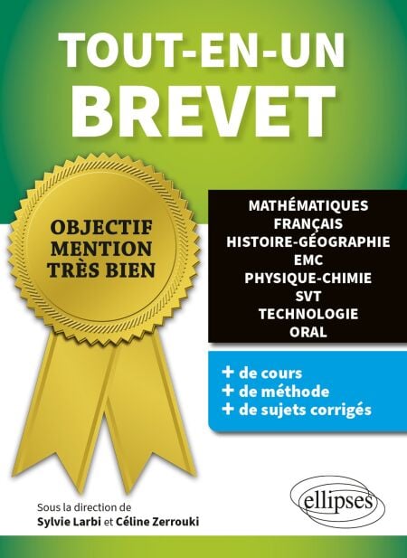 Tout-en-un Brevet - Mathématiques, Français, Histoire-Géographie EMC, Physique-Chimie, SVT, Technologie Oral