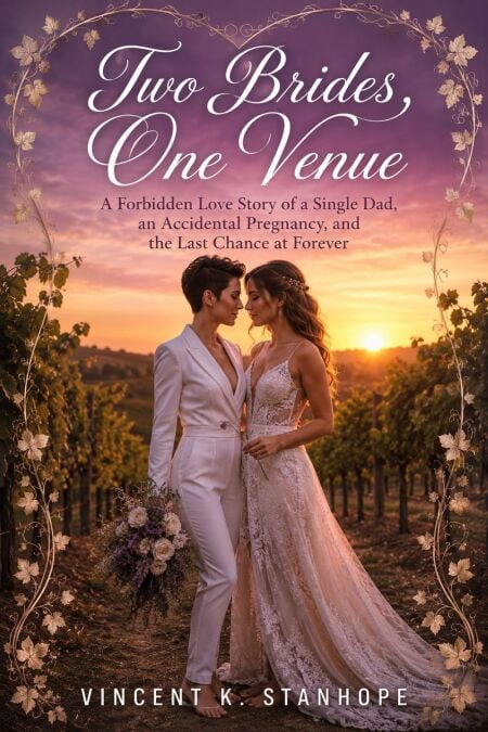 Two Brides, One Venue - A tender, slow-burn lesbian romance about forced proximity, rivals to lovers, second chances, family legacy, found family, and learning that love is not a plan