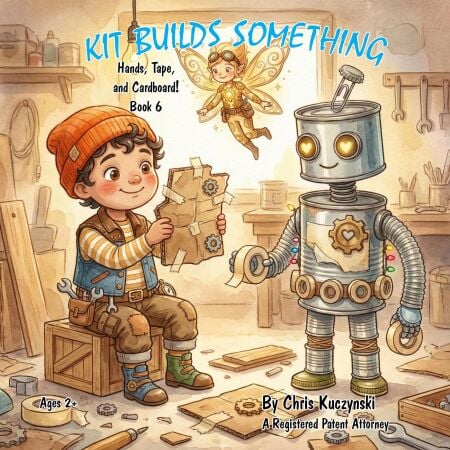 Kit Builds Something: Hands Tape and Cardboard! - Kit's Little Sparks: A 20-Book Series, #6