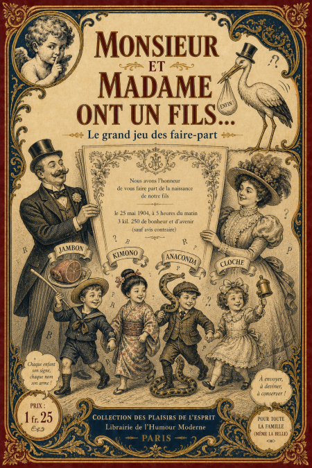Monsieur et madame ont un fils... - Le grand jeu des faire-part
