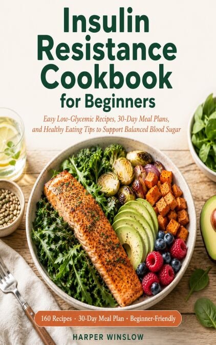 Insulin Resistance Cookbook for Beginners - Easy Low-Glycemic Recipes, 30-Day Meal Plans, and Healthy Eating Tips to Support Balanced Blood Sugar