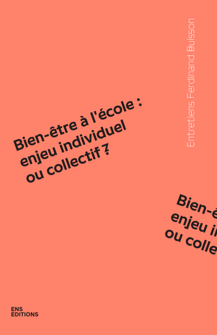 Bien-être à l'école : enjeu individuel ou collectif ?
