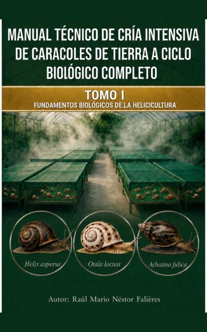 MANUAL TECNICO DE CRÍA INTENSIVA DE CARACOLES DE TIERRA A CICLO BIOLÓGICO COMPLETO - FUNDAMENTOS BIOLÓGICOS DE LA HELICICULTURA, #1
