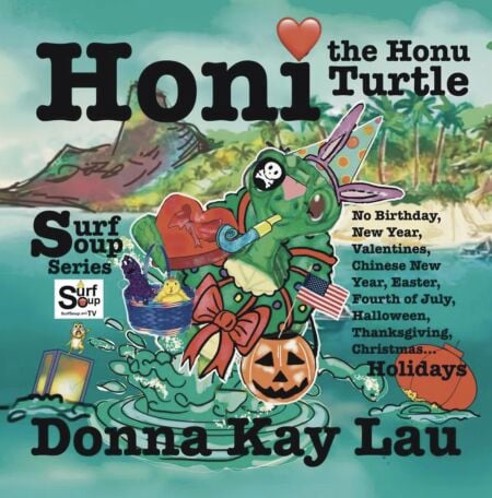 Honi the Honu Turtle-No Birthday, New Year, Valentines, Chinese New Year, Easter, Fourth of July, Halloween, Thanksgiving, Christmas...Holidays - Surf Soup®
