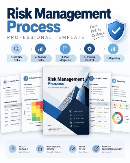 Managing Risk Process Template | Project Risk Management Word Document ...