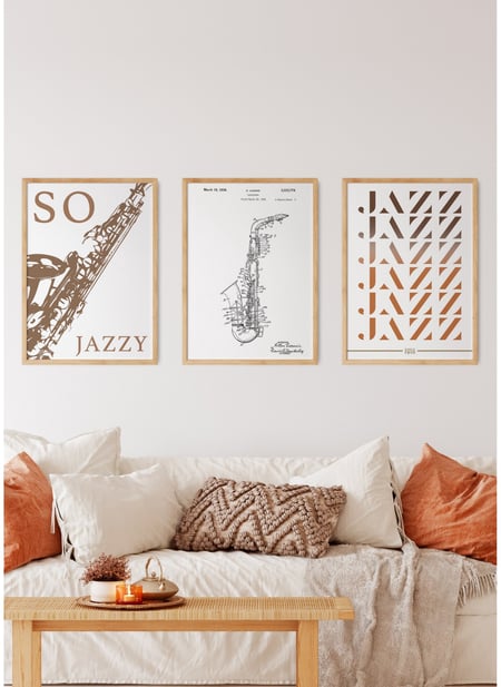 Affiche Brevet Saxophone | A3 : 29,7x42cm- Imagerie Murale ...