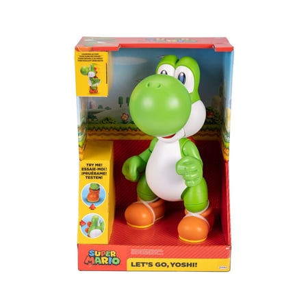 World of Nintendo - Figurine Super Mario parlante Let's Go! Yoshi! 36 cm