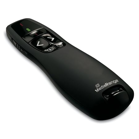 Pointeur laser rouge sans fil MROS220 Mediarange 5 boutons noir