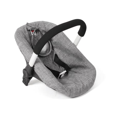 Siège auto pour poupée avec adaptateur Jeans gris