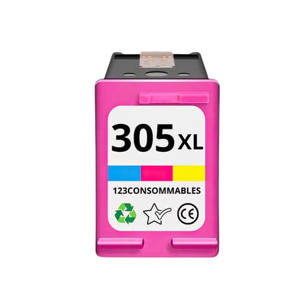 Cartouche compatible avec HP 305 XL couleur - 123CONSOMMABLES