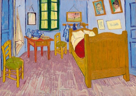 Puzzle 1000 pièces - Classiquecent Van Gogh - Bedroom in Arles, 1888 - Bluebird Puzzle