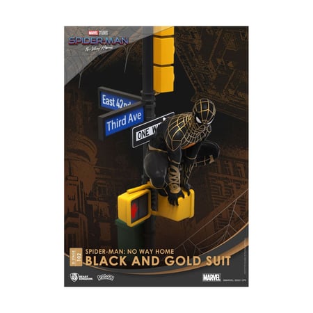Spider-Man: No Way Home - Diorama D-Stage Spider-Man Black and Gold Suit Closed Box Version 25