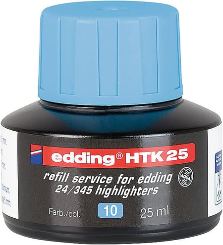 Recharge d'encre par Capillarité BTK25 pour Marqueur Tableau Blanc Bleu Bleu edding