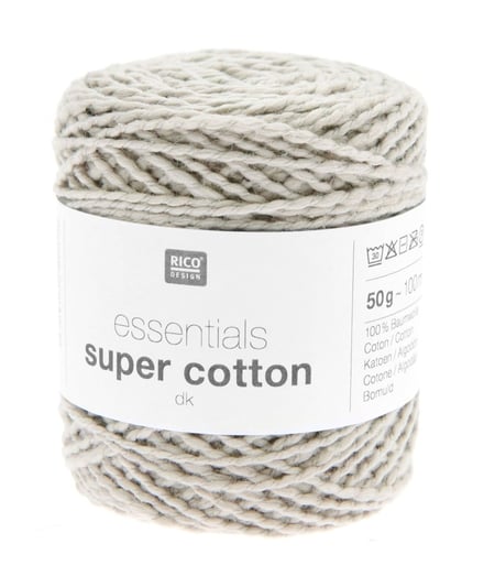 Coton à tricoter ou crocheter Essentials Super Cotton DK - Rico Design 05 Beige