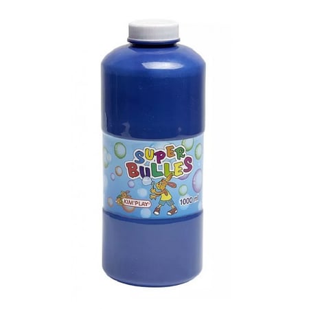 Bouteille recharge bulles de savon 1 litre liquide - solution a bulles - jeu plein air