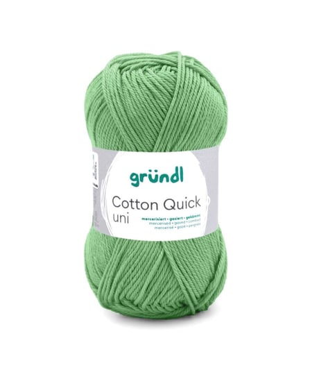 Fil à tricoter COTTON QUICK UNI - Gründl - PPSC - certifié Oeko-Tex 165 Vert