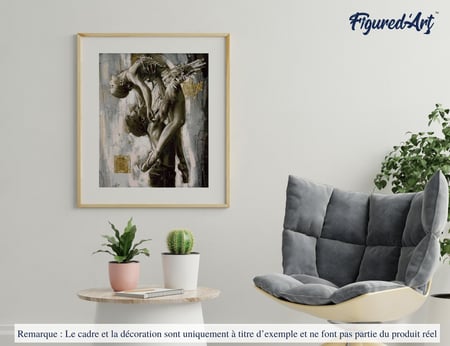 Peinture par Numéro Figured'Art - Danse Classique en couple - Kit de Loisir Créatif DIY Numéro d'Art Complet - 40x50cm sans châssis en bois