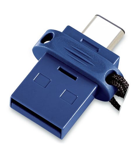 Clé usb et usb C 32go Verbatim 3.0 bleu