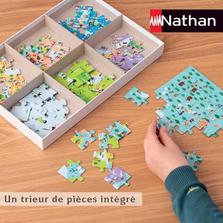 Puzzle 150 p - Les espèces de dinosaures - NATHAN - Mixte