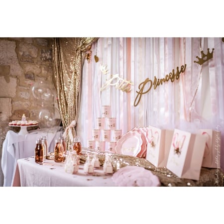 8 Assiettes Princesse Rose