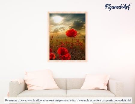 Peinture par Numéro Figured'Art - Fleurs sous le Soleil - Kit de Loisir Créatif DIY Numéro d'Art Complet - 40x50cm sans châssis en bois