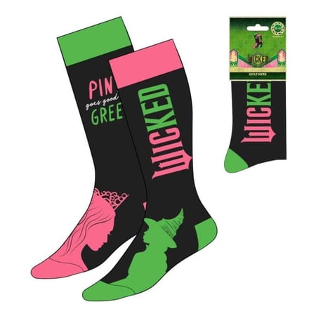 Wicked - Paire de Chaussettes Pink goes good with Green 36-43