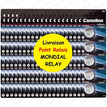 Pack de 5 piles Lithium CR1225 3V