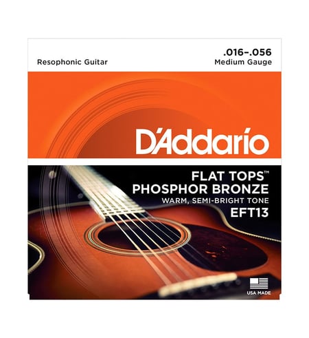 Cordes guitare D'Addario EFT13 Flat Tops Medium 16-56