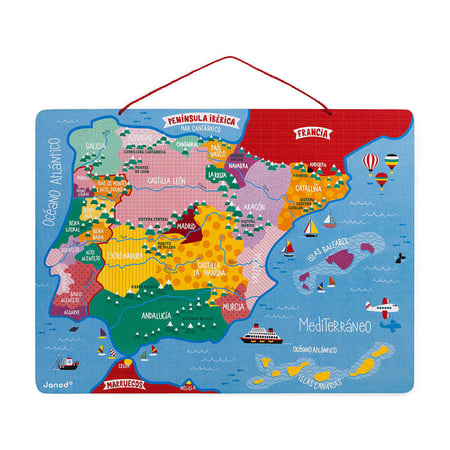 Puzzle carte Peninsule Iberique magnetique Jeux pour decouvrir le monde Jeux educatifs Cultura