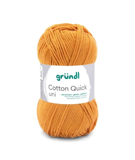 Fil à tricoter COTTON QUICK UNI - Gründl - PPSC - certifié Oeko-Tex 124 Orange