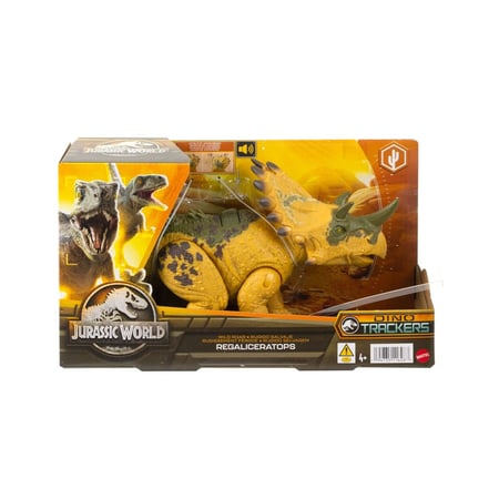 Jurassic World Dino Trackers - Figurine Wild Roar Regaliceratops