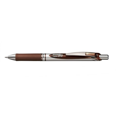 Stylo Energel - Pointe moyenne - 0.7mm - Marron - Pentel