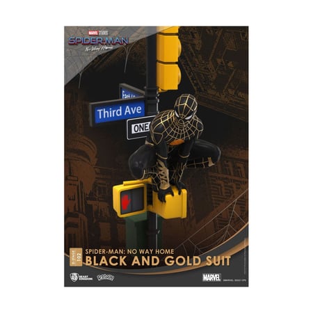 Spider-Man: No Way Home - Diorama D-Stage Spider-Man Black and Gold Suit Closed Box Version 25