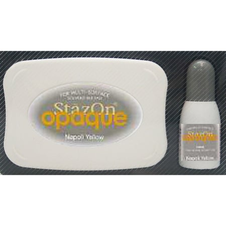 Encreur créatif Tsukineko StazOn Opaque - Jaune Napoli - Encre à base de solvant
