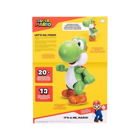 World of Nintendo - Figurine Super Mario parlante Let's Go! Yoshi! 36 cm