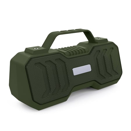 Enceinte Bluetooth 5.0 Portable Karaoke Waterproof 10W Puissance Batterie 1500mAh Vert Foncé YONIS
