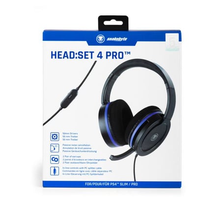 Casque filaire micro gaming snakebyte 4 Pro