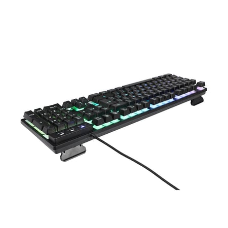 Clavier filaire Gaming GLAB Caesium - Membrane - RGB - Précis et silencieux - Noir