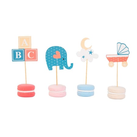 Kit 24 Caissettes et Déco Cupcakes - Baby